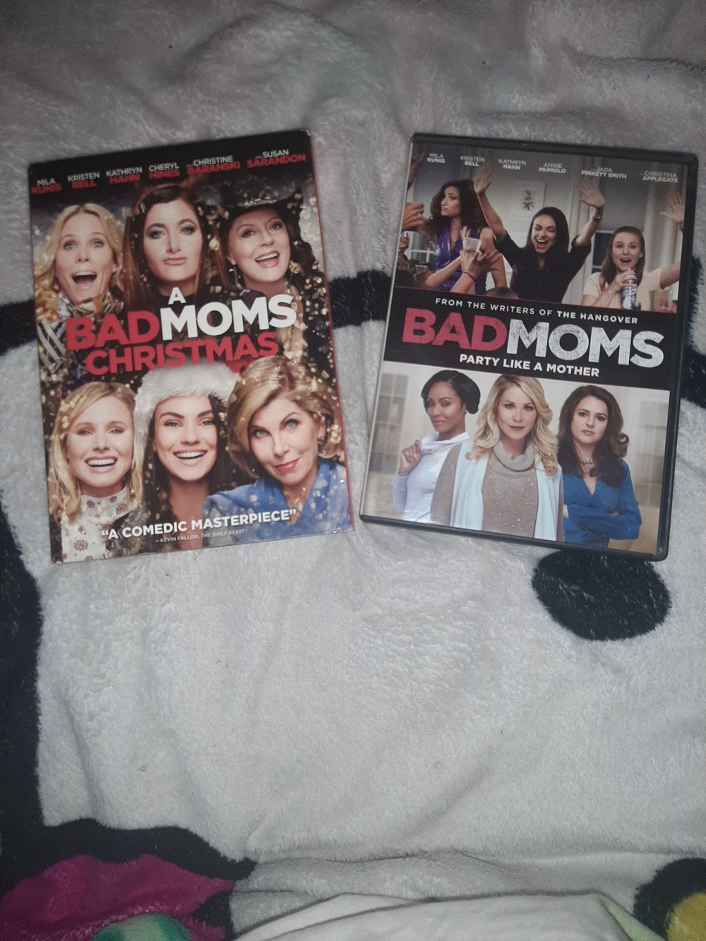 Bad Moms & Bad Moms Christmas DVD Set - Red, White